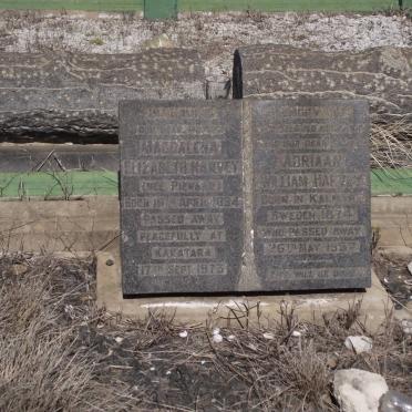HARVEY Adriaan William 1874-1957 &amp; Magdalena Elizabeth PIENAAR 1884-1973