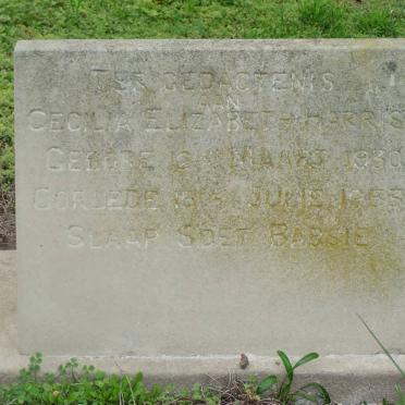 HARRIS Cecilia Elizabeth 1930-1953