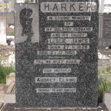 HARKER Leslie James 1929-1959 &amp; Audrey Elaine 1932-