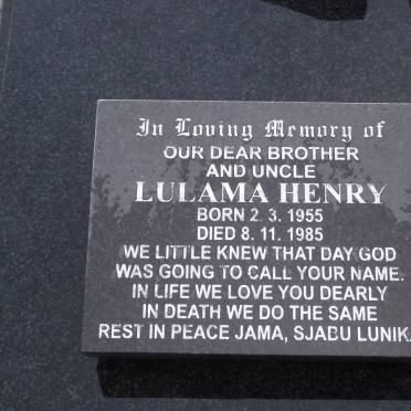 HENRY Lulama 1955-1985