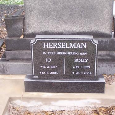 HERSELMAN Jo 1927-2005 :: HERSELMAN Solly 1929-2009