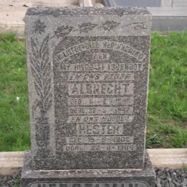 HERSELMAN Albrecht 1895-1962 &amp; Hester 1902-1965