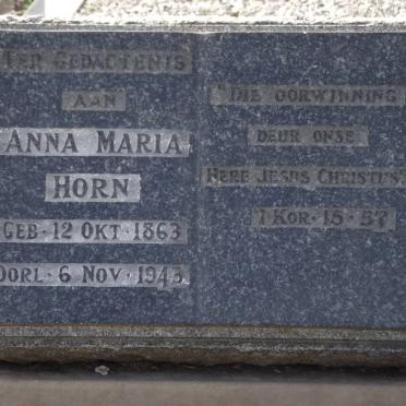 HORN Anna Maria 1863-1943
