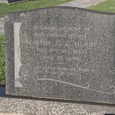 HORNE Martha C.C. -1953