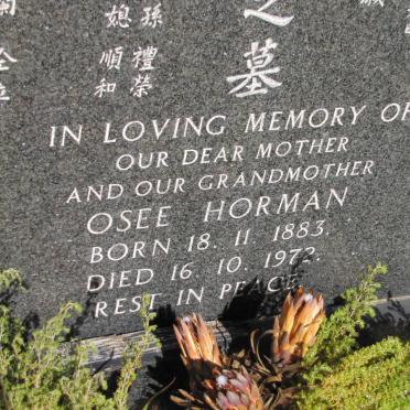 HORMAN Osee 1883-1972
