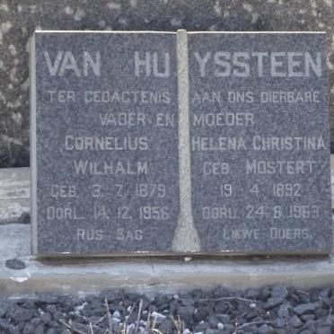 HUYSSTEEN Cornelius Wilhalm, van 1879-1956 &amp; Helena Christina MOSTERT 1892-1963