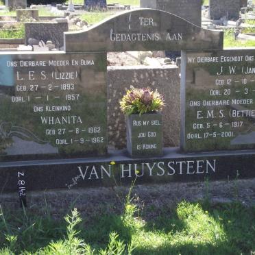HUYSSTEEN, van