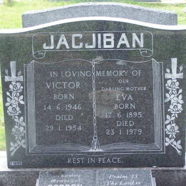 JAGJIBAN Victor 1946-1954 :: JAGJIBAN Eva 1895-1979