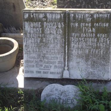 JARVIS Mimmie Douglas Frost 1885-1950 &amp; Ivan W.A. -1956