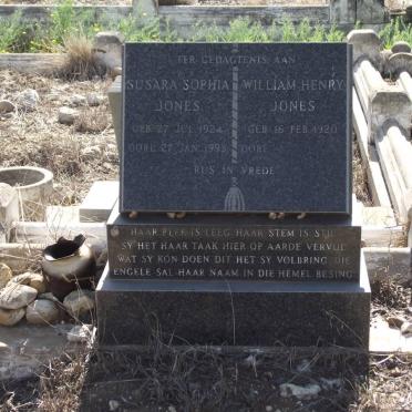 JONES Susara Sophia 1924-1993 &amp; William Henry 1920-
