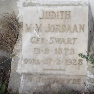 JORDAAN Judith M.M. nee SWART 1873-1928