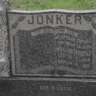 JONKER William Robert 1894-1965