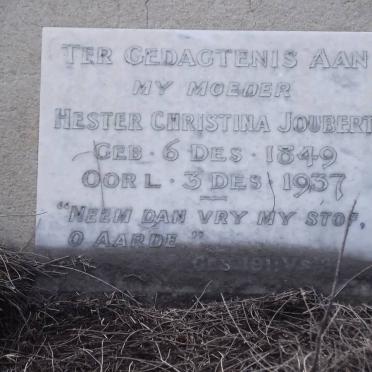 JOUBERT Hester Christina 1849-1937