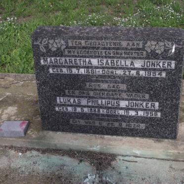 JONKER Margaretha Isabella 1891-1954 &amp; Lukas Phillipus 1888-1955