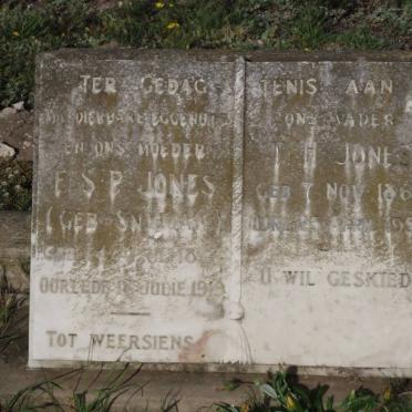 JONES T.H. 1862-1957 &amp; F.S.P. SNYMAN 1872-1919
