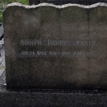 JONKER Adolph Jacobus 1876-1946