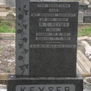 KEYSER N.C. 1897-1961