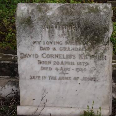 KEYSER David Cornelius 1879-1935