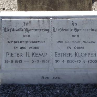 KEMP Pieter H. 1913-1957 &amp; Esther KLOPPER 1920-2005