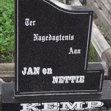 KEMP Jan &amp; Nettie