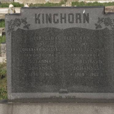 KINGHORN Christiaan Johannes 1889-1962 &amp; Susanna Johanna 1898-1964