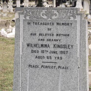 KINGSLEY Wilhelmina -1967