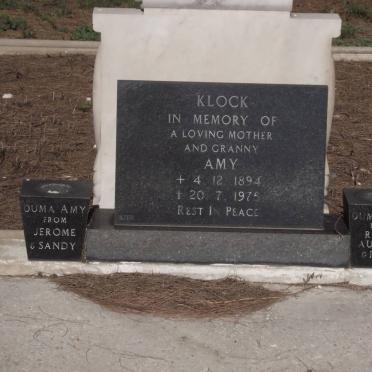 KLOCK Amy 1894-1975