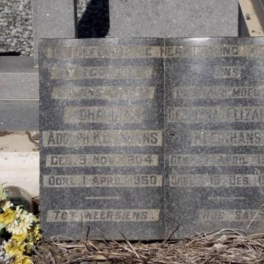 KLEINHANS Johannes Adolph 1904-1960 &amp; Georgina Elizabeth 1905-1980