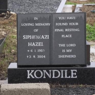 KONDILE Siphokazi Hazel 1959-2004