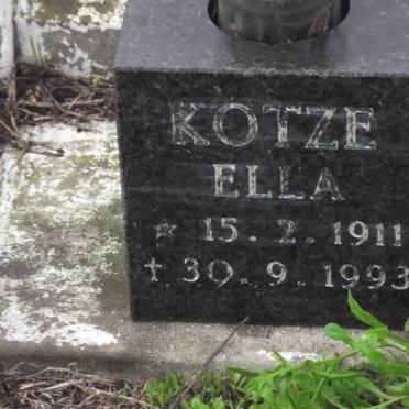 KOTZE Ella 1911-1993