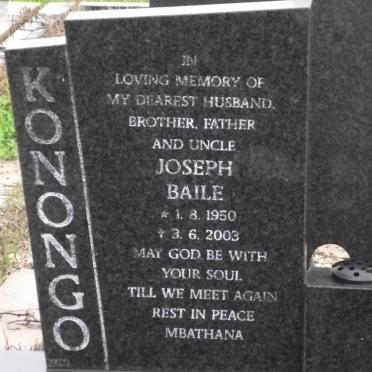 KONONGO Joseph Baile 1950-2003