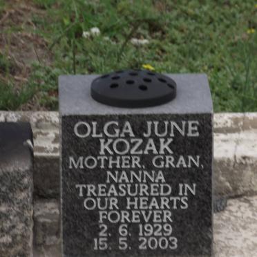 KOZAK Olga June 1929-2003