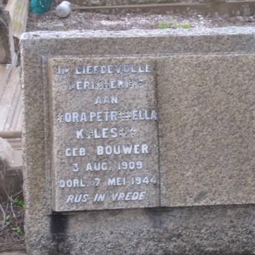 KOLESKY Dora Petronella nee BOUWER 1909-1944