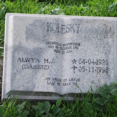 KOLESKY Alwyn H.J. 1920-1998
