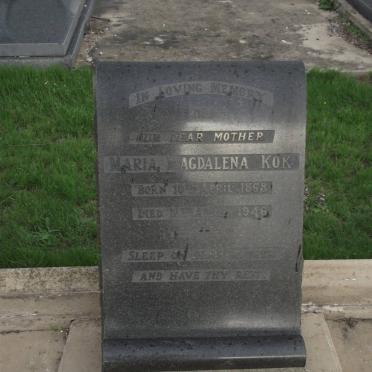 KOK Maria Magdalena 1868-1946