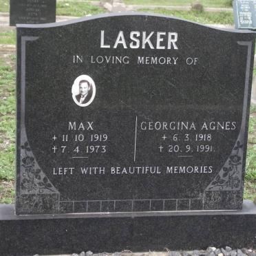 LASKER Max 1919-1973 &amp; Georgina Agnes 1918-1991