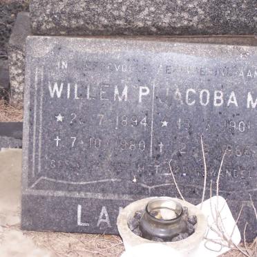 LANDMAN Willem P. 1894-1980 &amp; Jacoba M. 1901-1986
