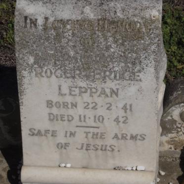 LEPPAN Roger Bruce 1941-1942