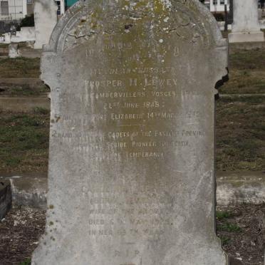 LEWEY Prosper M. 1848-1915 &amp; Caroline NEVELING -1925