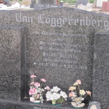 LOGGERENBERG Sarah Johanna, van nee BARKHUIZEN 1922-1978