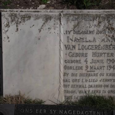 LOGGERENBERG Isabella Ann, van nee HURTER 1900-1943