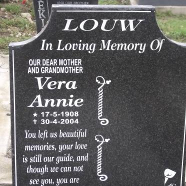LOUW Vera Annie 1908-2004