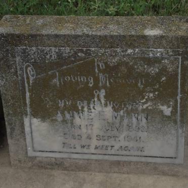 MANN Annie E. 1898-1941