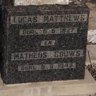 MATTHEWS Lucas -1927 :: GOUWS Matheus -1943