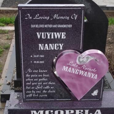 MANGWANYA Vuyiwe Nancy 1943-2005
