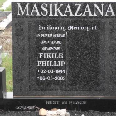 MASIKAZANA Fikile Phillip 1944-2003