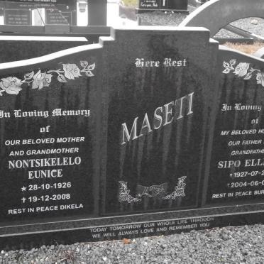 MASETI Nontsikelelo Eunice 1926-2008 &amp; Sipo Elliot 1927-2004