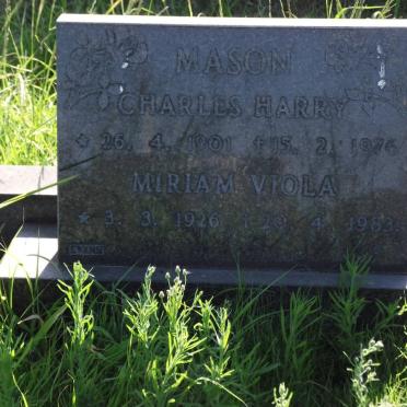 MASON Charles Harry 1901-1976 &amp; Mirriam Viola 1926-1983
