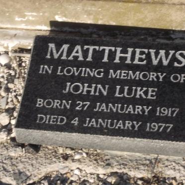 MATTHEWS John Luke 1917-1977