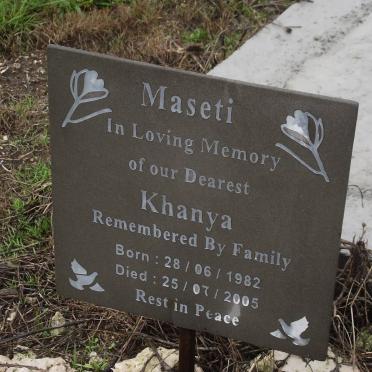 MASETI Khanya 1982-2005